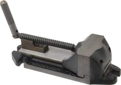 Cardinal Tool - 3" Jaw Opening Capacity x 1-1/2" Throat Depth, Horizontal Drill Press Vise - 3" Wide Jaw, Stationary Base, Rapid Action, 9" OAL x 2-9/16" Overall Height, Steel - Americas Tooling