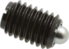 Gibraltar - 1/2-13, 3/4" Thread Length, 0.151" Plunger Projection, Steel Threaded Spring Plunger - 1/4" Max Plunger Diam, 0.75" Plunger Length, 1.75 Lb Init End Force, 5.5 Lb Final End Force - Americas Tooling