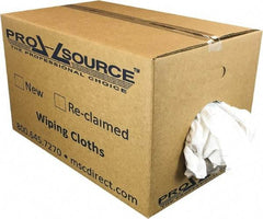 PRO-SOURCE - Wide Virgin Cotton Rags - White, Fleece and Sweatshirt, Low Lint, 25 Lbs. at 3 to 4 per Pound, Box - Americas Tooling