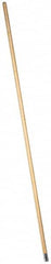 PRO-SOURCE - 60" Wood Female Thread Mop Handle - 1-1/8" Handle Diam, Metal Connector, Use with Wet Mops - Americas Tooling