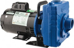 American Machine & Tool - 115/230 Volt, 1 Phase, 3/4 HP, Self Priming Centrifugal Pump - 1-1/2 Inch Inlet, 78 Head Pressure, Cast Iron Housing and Impeller - Americas Tooling