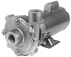 American Machine & Tool - 115/230 Volt, 1 Phase, 1/2 HP, Cast Iron Straight Pump - 1-1/4 Inch Inlet, 1 Inch Outlet, 86 Max Head psi, Bronze Impeller - Americas Tooling