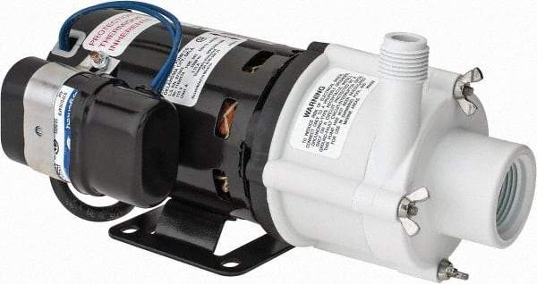 Little Giant Pumps - 1/10 HP, 24.3 Shut Off Feet, Magnetic Drive Pump - 1 Phase, 60 Hz - Americas Tooling