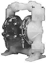 SandPIPER - 1/2" NPT, Nonmetallic, Air Operated Diaphragm Pump - Santoprene Diaphragm, Polypropylene Housing - Americas Tooling