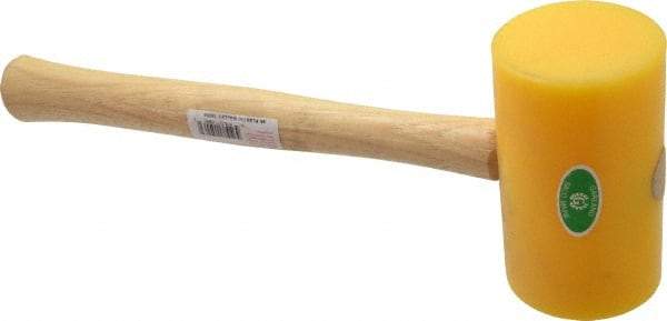 Garland - 1-1/2 Lb Head Polyethylene Mallet - 14" OAL, 16-1/2" Long Wood Handle - Americas Tooling