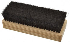 Made in USA - 1" Bristle Length, Horsehair Cleaning & Finishing Brush - 6-1/2" Long x 2-3/8" Wide Head, 6" OAL, Hardwood Block - Americas Tooling