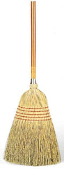 Rubbermaid - 58-1/4" OAL Corn Bristle Broom - Wood Handle, 12" Wide - Americas Tooling