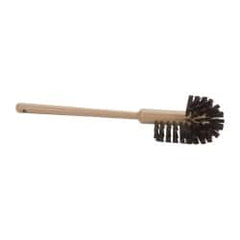 Rubbermaid - 17" OAL Toilet Bowl Brush - Polypropylene Bristles, 1-1/2" Bristle Length, 17" Plastic Handle, Brown - Americas Tooling