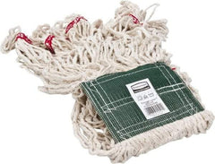 Rubbermaid - 5" Green Head Band, Medium Blended Fiber Loop End Mop Head - 4 Ply, Clamp Jaw Connection, Use for General Purpose - Americas Tooling