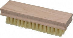 PRO-SOURCE - 6-1/2" OAL Hand & Fingernail Scrub Brush - Tampico Bristles, Hardwood Block - Americas Tooling