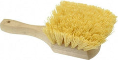 PRO-SOURCE - 2" Bristle Length, Polypropylene Utility Scrub Brush - 8" OAL, Hardwood Block - Americas Tooling