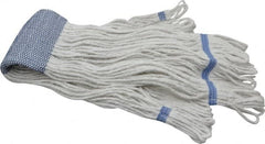 PRO-SOURCE - 5" White Head Band, X-Large Blended Fiber Extra Large #32 Loop End Mop Head - 4 Ply, Clamp Jaw Connection, Use for General Purpose - Americas Tooling