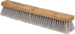 PRO-SOURCE - 18" General Purpose Polypropylene Push Broom - 3" Bristle Length, Wood Block, Threaded Handle Connection, Handle Sold Separately - Americas Tooling