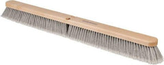 PRO-SOURCE - 36" General Purpose Polypropylene Push Broom - 3" Bristle Length, Wood Block, Threaded Handle Connection, Handle Sold Separately - Americas Tooling