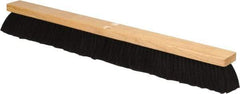 PRO-SOURCE - 30" General Purpose Horsehair Push Broom - 3" Bristle Length, Wood Block, Threaded Handle Connection, Handle Sold Separately - Americas Tooling