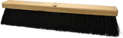 PRO-SOURCE - 18" General Purpose Horsehair Blend Push Broom - 3" Bristle Length, Wood Block, Threaded Handle Connection, Handle Sold Separately - Americas Tooling