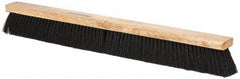 PRO-SOURCE - 30" General Purpose Horsehair Blend Push Broom - 3" Bristle Length, Wood Block, Threaded Handle Connection, Handle Sold Separately - Americas Tooling