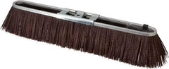 PRO-SOURCE - 18" Rough Surface Polypropylene Push Broom - 3" Bristle Length, Metal Block, Bolt-On Handle Connection - Americas Tooling