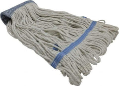 PRO-SOURCE - 5" Blue Head Band, Medium Cotton Loop End Mop Head - 4 Ply, Use for General Purpose - Americas Tooling