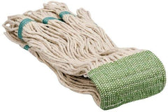 PRO-SOURCE - 5" Green Head Band, Large Cotton Loop End Mop Head - 4 Ply, Clamp Jaw Connection, Use for Finishing - Americas Tooling