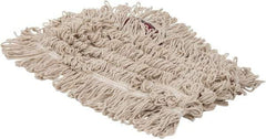 PRO-SOURCE - 36" Long x 5" Wide Yarn Blend Dust Mop Head - Snap-On, Red, Looped Head, Launderable - Americas Tooling