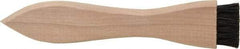 PRO-SOURCE - 4-3/4" OAL, Horsehair Dirt Brush - 1/2" Bristle Length, 7/8" Long x 1-3/32" Wide Head, Straight Hardwood Handle - Americas Tooling