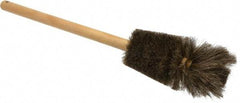 Made in USA - Tampico Food Service Brush - 5-3/4" x 4-1/2" Long x 4-1/2" Wide Head, 5-3/4" OAL, White, Wood Block - Americas Tooling