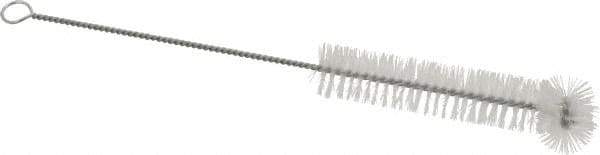 PRO-SOURCE - 3/4" Diam Nylon Tube Brush - 9" OAL, 3-1/2" Head Length, Wire Handle - Americas Tooling