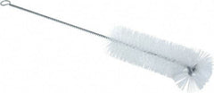 PRO-SOURCE - 1-3/8" Diam Nylon Tube Brush - 11" OAL, 4" Head Length, Wire Handle - Americas Tooling