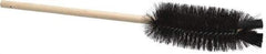 PRO-SOURCE - 2-3/8" Diam Bristle Bottle Brush - 16" OAL, 5" Head Length, Wood Handle - Americas Tooling