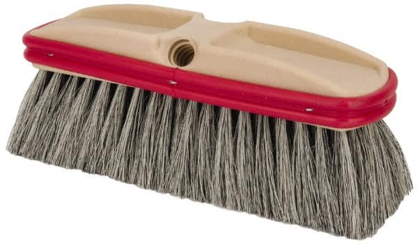 PRO-SOURCE - 10" Overall Length, Vehicle Wash Brush - Natural Colored Tampico Bristles - Americas Tooling