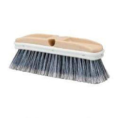 PRO-SOURCE - 10" OAL, Vehicle Wash Brush - Gray Plastic Bristles - Americas Tooling