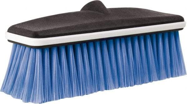 PRO-SOURCE - 10" Overall Length, Vehicle Wash Brush - Blue and Black, Plastic Bristles - Americas Tooling