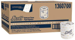 Scott - 4" Sheet Width, Standard Roll Toilet Tissue - 605 Sheets per Roll, 2 Ply, White, Recycled Fiber - Americas Tooling