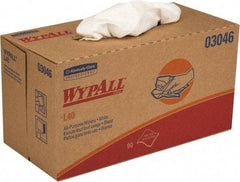 WypAll - L40 Dry General Purpose Wipes - Pop-Up, 10" x 10-3/4" Sheet Size, White - Americas Tooling