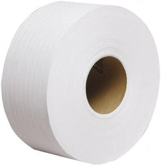 Scott - 2,000' Roll Length x 3.55" Sheet Width, Jumbo Roll Toilet Tissue - Single Ply, White, Recycled Fiber - Americas Tooling