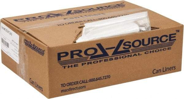 PRO-SOURCE - 0.31 mil Thick, Household/Office Trash Bags - 24" Wide x 33" High, Clear - Americas Tooling