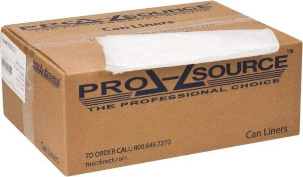 PRO-SOURCE - 0.67 mil Thick, Household/Office Trash Bags - 38" Wide x 60" High, Clear - Americas Tooling