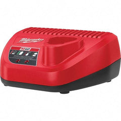 Milwaukee Tool - 12 Volt, 1 Battery Lithium-Ion Power Tool Charger - 1 hr (Lithium-Ion) & 30 min (Red Lithium) to Charge, AC Wall Outlet Power Source - Americas Tooling