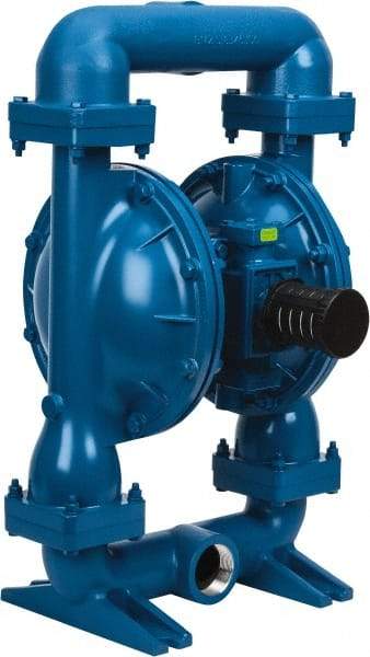 SandPIPER - 2" NPT, Metallic, Air Operated Diaphragm Pump - Santoprene Diaphragm, Aluminum Housing - Americas Tooling