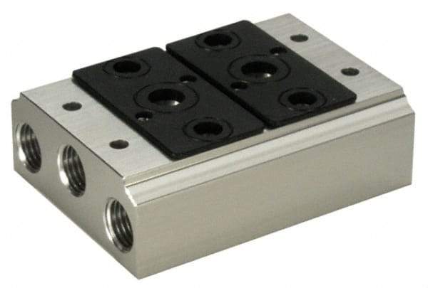 ARO/Ingersoll-Rand - 1/2", 1/2" 2 Station Manifold Stacking Solenoid Valve - For Use with 2 Station - Americas Tooling