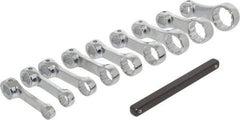 Proto - 9 Piece 3/8" Drive Torque Adapter Set - 3/8 to 7/8", with Clip Rail - Americas Tooling