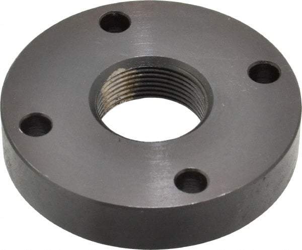 Keystone Threaded Products - 1-18 Int Thread, 3/4" Bar Diam, 2.63" Flange OD x 0.53" Thickness Precision Acme Mounting Flange - 4 Mounting Holes, Black Oxide Finish, Carbon Steel - Americas Tooling