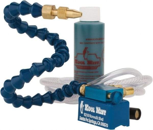 Kool Mist - 1 Outlet, Tankless Mist Coolant Unit - 4' Coolant Line Length, 12" Hose Length - Americas Tooling