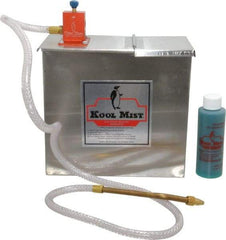 Kool Mist - 1 Outlet, 1 Gal Tank Capacity, Stainless Steel Tank Mist Coolant System - 4' Coolant Line Length, 6" Hose Length, 5/16" Nozzle Diam - Americas Tooling