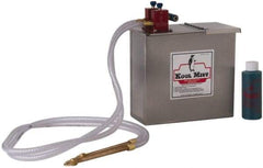 Kool Mist - 2 Outlet, 1 Gal Tank Capacity, Stainless Steel Tank Mist Coolant System - 4' Coolant Line Length, 6" Hose Length, 5/16" Nozzle Diam - Americas Tooling