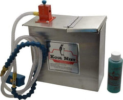 Kool Mist - 1 Outlet, 1 Gal Tank Capacity, Stainless Steel Tank Mist Coolant System - 4' Coolant Line Length, 18" Hose Length, 5/16" Nozzle Diam - Americas Tooling