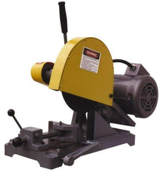 Kalamazoo - 10" Blade Diam, 5/8" Arbor Hole, Straight Chop & Cutoff Saw - 1 Phase, 3,450 RPM, 3 hp, 110/220 Volts, 1-1/2" in Solids at 90°, 2-1/2" in Pipe at 90° - Americas Tooling