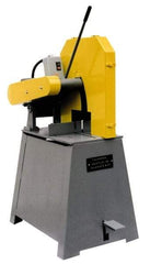 Kalamazoo - 16 or 18" Blade Diam, 1" Arbor Hole, Straight Chop & Cutoff Saw - 3 Phase, 2,500 RPM, 10 hp, 220/440 Volts, 3" in Solids at 90°, 4" in Pipe at 90° - Americas Tooling