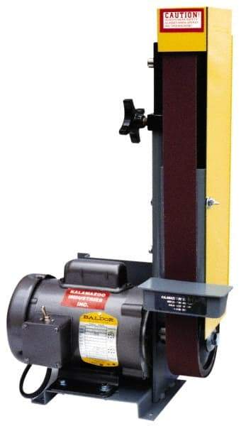 Kalamazoo - 48 Inch Long x 2 Inch Wide Horizontal and Vertical Belt Sanding Machine - 4,500 Ft./min Belt Speed, 1/2 Hp, Single Phase - Americas Tooling